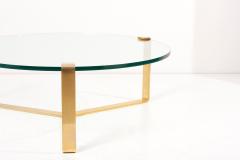 Peter Draenert Huge Brass and Glass Coffee Table by Peter Draenert 1970s - 2347378
