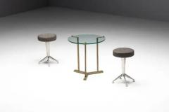 Peter Ghyczy Side Table by Peter Ghyczy in Brass and Glass Netherlands 1970s - 3662268