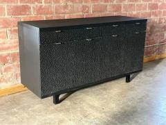 Peter Glassford Laguna Matte Black Rosa Morada Dimple Sideboard with Solid Brass Hardware - 3837947