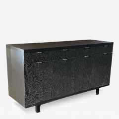 Peter Glassford Laguna Matte Black Rosa Morada Dimple Sideboard with Solid Brass Hardware - 3930832