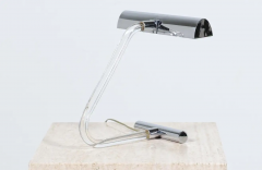 Peter Hamburger Peter Hamburger Crylicord Sculpted Lucite Chrome Table Lamp - 2752146