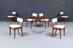 Peter Hayward Mid Century Modern Teak Tweed Dining Chairs by Peter Hayward - 4604522