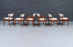 Peter Hayward Mid Century Modern Teak Tweed Dining Chairs by Peter Hayward - 4604523