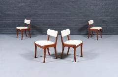Peter Hayward Mid Century Modern Teak Tweed Dining Chairs by Peter Hayward - 4604526