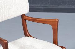 Peter Hayward Mid Century Modern Teak Tweed Dining Chairs by Peter Hayward - 4604530