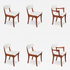Peter Hayward Mid Century Modern Teak Tweed Dining Chairs by Peter Hayward - 4604581