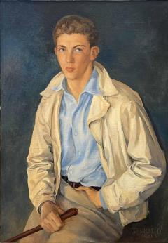 Peter Hurd Portrait of a Young Jockey by Peter Hurd American 1904 1984  - 4155776