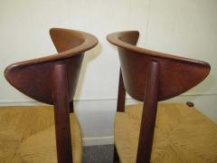 Peter Hvidt Orla M lgaard Nielsen Pair of Hvidt Molgaard Teak Dining Chairs Mid century Danish Modern - 1749087