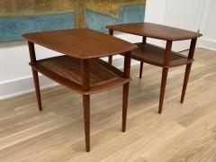 Peter Hvidt Orla M lgaard Nielsen Pair of Teak Side Tables by Hvidt Molgaard Nielson - 2648494