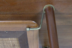 Peter Hvidt Orla M lgaard Nielsen Peter Hvidt Orla Molgaard for France Sons Teak Cane Coffee Table 1950s - 2710752