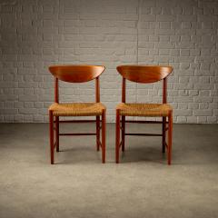 Peter Hvidt Orla M lgaard Nielsen Set of 10 Model 317 316 Dining Chairs and Stools by Hvidt and M lgaard Nielsen - 4528158