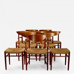 Peter Hvidt Orla M lgaard Nielsen Set of 10 Model 317 316 Dining Chairs and Stools by Hvidt and M lgaard Nielsen - 4528328