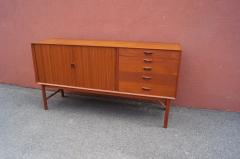Peter Hvidt Orla M lgaard Nielsen Teak Cabinet with Tambour Doors by Peter Hvidt and Orla M lgaard Nielsen - 387502