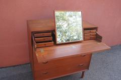 Peter Hvidt Orla M lgaard Nielsen Teak Gentlemans Dresser with Mirror by Peter Hvidt and Orla M lgaard Nielsen - 387510