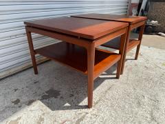 Peter Hvidt Pair of Peter Hvidt for Frances and Sons Teak End Tables - 4313849