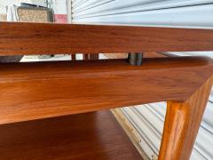 Peter Hvidt Pair of Peter Hvidt for Frances and Sons Teak End Tables - 4313858