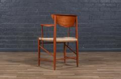 Peter Hvidt Peter Hvidt Model 317 Teak Rush Chord Desk Arm Chair - 4228711