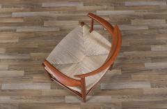 Peter Hvidt Peter Hvidt Model 317 Teak Rush Chord Desk Arm Chair - 4228716