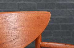 Peter Hvidt Peter Hvidt Model 317 Teak Rush Chord Desk Arm Chair - 4228717