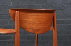 Peter Hvidt Peter Hvidt Model 317 Teak Rush Chord Desk Arm Chair - 4228718