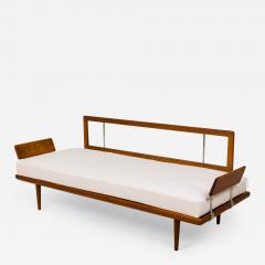 Peter Hvidt Peter Hvidt Orla M lgaard Nielsen Danish Minerva Paddle Arm Teak Sofa - 2797664