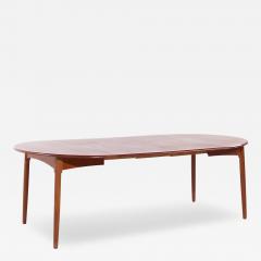 Peter Hvidt Peter Hvidt Style Mid Century Danish Teak Expanding Dining Table with 2 Leaves - 4095457