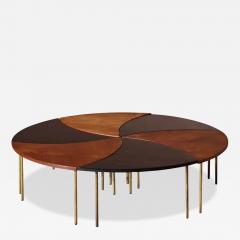 Peter Hvidt Peter Hvidt Teak and Brass Coffee Table Model 523 France Son Denmark 1952 - 3520651