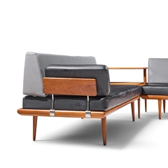 Peter Hvidt Peter Hvidt for France S ns Minerva Danish Teak Three Piece Sectional Sofa - 4735801