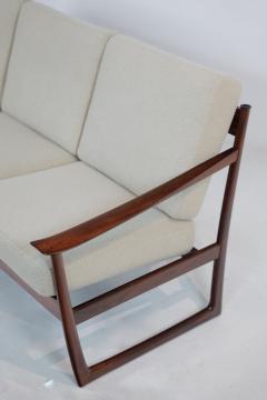 Peter Hvidt Rare Three Place Rosewood Sofa Designed by Peter Hvidt - 4024983