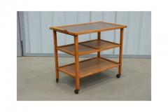 Peter Kraft Brazilian Modern Bar Cart in Hardwood by Peter Kraft 1960s - 3821344