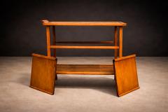 Peter Kraft Brazilian Modern Bar Cart with Adjustable Shelves Hardwood Peter Kraft 1960s - 4581085
