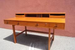 Peter L vig Nielsen Mid Century Teak Flip Top Desk by Peter L vig Nielsen - 1505408