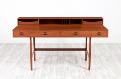 Peter L vig Nielsen Peter Lovig Nielsen Danish Modern Flip Top Partners Teak Desk by Peter L vig Nielsen - 2628863