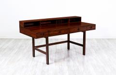 Peter L vig Nielsen Peter Lovig Nielsen Danish Modern Flip Top Rosewood Partners Desk by Peter L vig Nielsen - 3222080