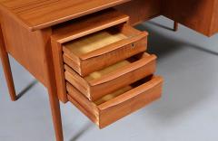 Peter L vig Nielsen Peter Lovig Nielsen Danish Modern Floating Top Desk by Peter Lovig Nielsen - 4610524