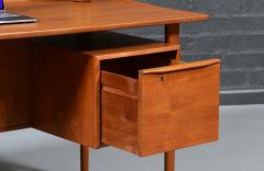 Peter L vig Nielsen Peter Lovig Nielsen Danish Modern Floating Top Desk by Peter Lovig Nielsen - 4610526