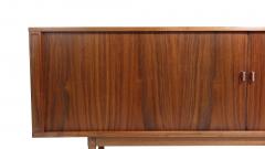 Peter L vig Nielsen Peter Lovig Nielsen Mid century Peter Lovig Nielsen Walnut Tambour Door Credenza - 3299984