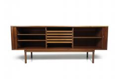 Peter L vig Nielsen Peter Lovig Nielsen Mid century Peter Lovig Nielsen Walnut Tambour Door Credenza - 3299987
