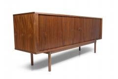 Peter L vig Nielsen Peter Lovig Nielsen Mid century Peter Lovig Nielsen Walnut Tambour Door Credenza - 3299990