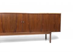 Peter L vig Nielsen Peter Lovig Nielsen Mid century Peter Lovig Nielsen Walnut Tambour Door Credenza - 3299992