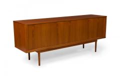 Peter L vig Nielsen Peter Lovig Nielsen Peter L vig Mid Century Danish Wooden Tambour Door Server Cabinet Credenza - 4161783