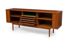 Peter L vig Nielsen Peter Lovig Nielsen Peter L vig Mid Century Danish Wooden Tambour Door Server Cabinet Credenza - 4161785