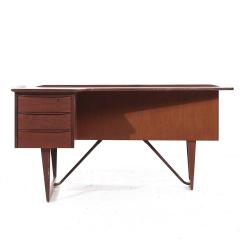 Peter L vig Nielsen Peter Lovig Nielsen Peter L vig Nielsen for Hedensted M belfabrik MCM Danish Teak Boomerang Desk - 3846635