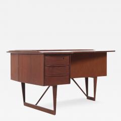 Peter L vig Nielsen Peter Lovig Nielsen Peter L vig Nielsen for Hedensted M belfabrik MCM Danish Teak Boomerang Desk - 3863425