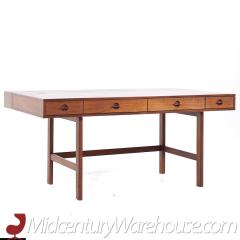 Peter L vig Nielsen Peter Lovig Nielsen Peter Lovig Mid Century Danish Teak Flip Top Desk - 3685333