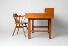 Peter L vig Nielsen Peter Lovig Nielsen Peter Lovig Mid Century Danish Teak Flip Top Desk - 4593485