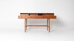 Peter L vig Nielsen Peter Lovig Nielsen Peter Lovig Mid Century Danish Teak Flip Top Desk - 4593487