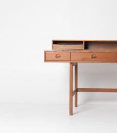 Peter L vig Nielsen Peter Lovig Nielsen Peter Lovig Mid Century Danish Teak Flip Top Desk - 4593490