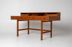 Peter L vig Nielsen Peter Lovig Nielsen Peter Lovig Mid Century Danish Teak Flip Top Desk - 4595072