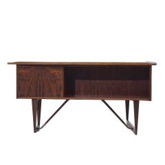 Peter L vig Nielsen Peter Lovig Nielsen Peter Lovig Nielsen Mid Century Danish Rosewood Boomerang Desk - 3977726